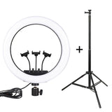 Suport trepied 200cm cu LED Selfie Light 45cm, Alb