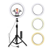 Suport trepied 200cm cu LED Selfie Light 45cm, Alb