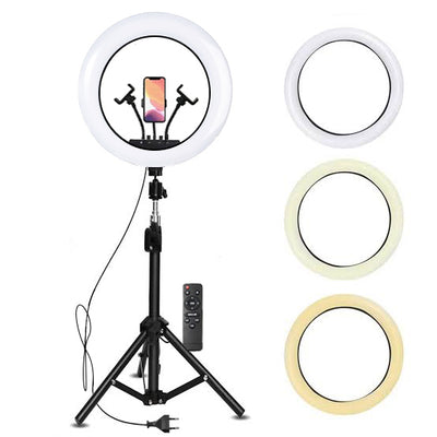 Suport trepied 200 cm cu LED Selfie Light 56 cm, 3 lumini albe