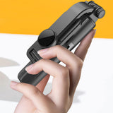 Selfie stick cu Trepied si Telecomanda Bluetooth L11 Mini – Negru