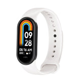 Curea silicon compatibila cu Xiaomi Mi Band 8, Alb