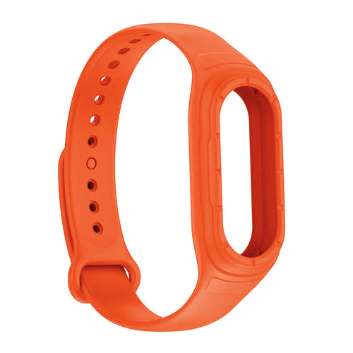 Husa compatibila cu Xiaomi Mi Band 8, silicon, Portocaliu