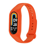 Husa compatibila cu Xiaomi Mi Band 8, silicon, Portocaliu
