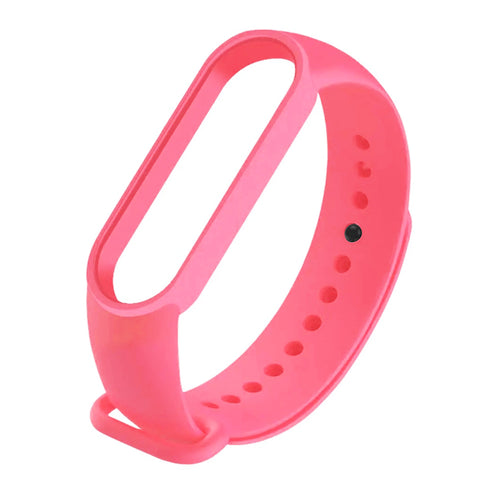 Curea silicon compatibila cu Xiaomi Mi Band 5, Xiaomi Mi Band 6, Roz