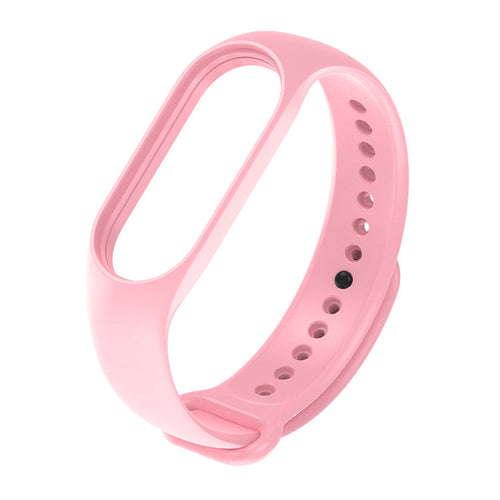 Curea silicon compatibila cu Xiaomi Mi Band 5, Xiaomi Mi Band 6, Roz