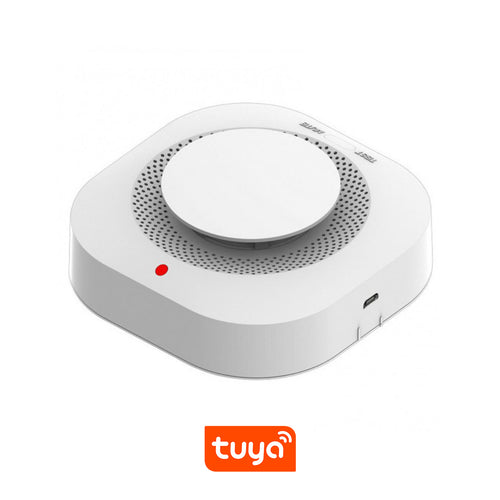 Detector de Fum Tuya Wi-Fi 9V, Alb