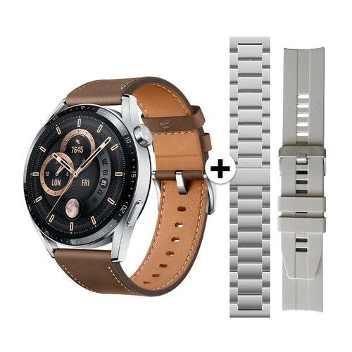 Smartwatch Kalobee SK37, 47mm, set 3 curele, Maro