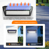 Lampa Solara de Perete Superfire Ff6 E 24W 500lm 2400mAh IP65 Telecomanda