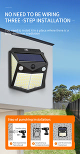 Lampa Solara de Perete Superfire FF6-H, 40W, 310lm, 1200mAh, IP54