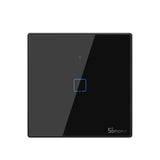 Intrerupator inteligent Sonoff T3 EU TX 1C, touch, 1 canal, Negru