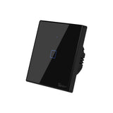 Intrerupator inteligent Sonoff T3 EU TX 1C, touch, 1 canal, Negru