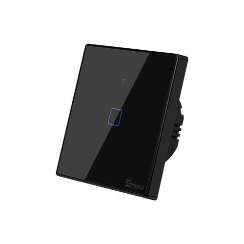 Intrerupator inteligent Sonoff T3 EU TX 1C, touch, 1 canal, Negru