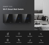 Intrerupator inteligent Sonoff T3 EU TX 1C, touch, 1 canal, Negru