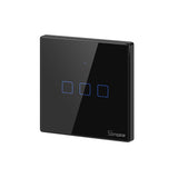 Intrerupator inteligent Sonoff T3 EU TX 3C, touch, 3 canale, negru