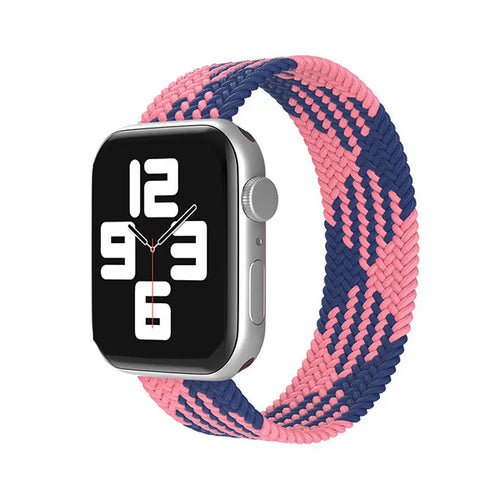 Curea nylon compatibila cu Watch Series 3 38mm, Watch Series 4 40mm, Alb