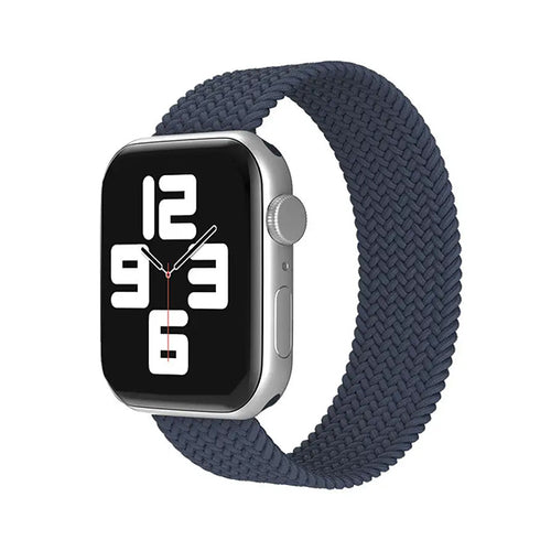 Curea nylon compatibila cu Watch Series 3 38mm, Watch Series 4 40mm, Alb