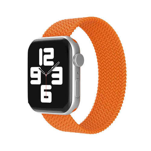 Curea nylon compatibila cu Watch Series 3 38mm, Watch Series 4 40mm, Portocaliu