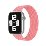 Curea nylon compatibila cu Watch Series 7 45mm, Watch Series 8 45mm, Alb