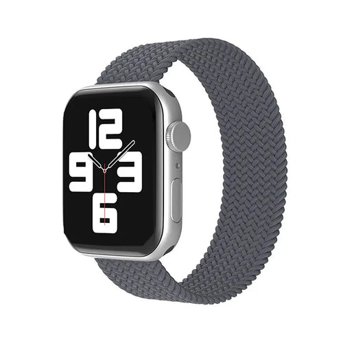 Curea nylon compatibila cu Watch Series 3 38mm, Watch Series 4 40mm, Gri