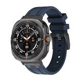 Curea silicon compatibila cu Samsung Watch Ultra 47mm, Negru