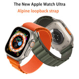 Curea textil compatibila cu Watch Series 3 42mm, Watch Series 4 44mm, Alb