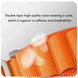 Curea textil compatibila cu Watch Series 3 42mm, Watch Series 4 44mm, Alb