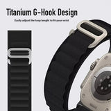 Curea textil compatibila cu Watch Series 3 42mm, Watch Series 4 44mm, Alb