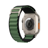 Curea textil compatibila cu Watch Series 3 42mm, Watch Series 4 44mm, Alb