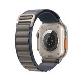 Curea textil compatibila cu Watch Series 3 42mm, Watch Series 4 44mm, Alb