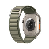 Curea textil compatibila cu Watch Series 3 42mm, Watch Series 4 44mm, Alb