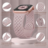 Curea silicon compatibila cu Watch Series 3 42mm, Watch Series 4 44mm, Alb