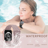 Curea silicon compatibila cu Watch Series 3 42mm, Watch Series 4 44mm, Alb