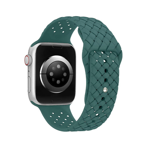 Curea silicon compatibila cu Watch Series 3 42mm, Watch Series 4 44mm, Alb