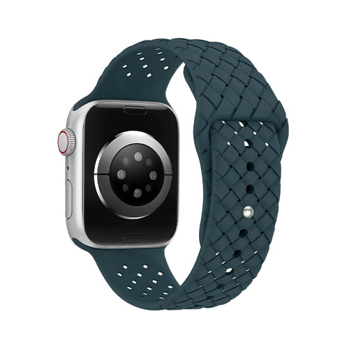 Curea silicon compatibila cu Watch Series 3 42mm, Watch Series 4 44mm, Alb