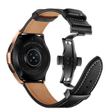 Curea piele ecologica compatibila cu Watch Series 3 38mm, Watch Series 4 40mm, Negru