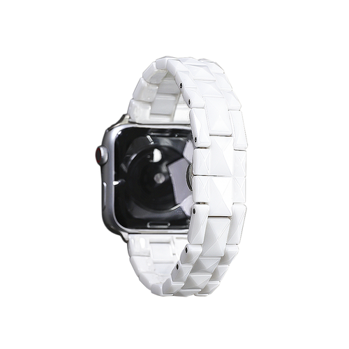 Curea ceramica compatibila cu Watch Active 40mm, Watch Active 2 40mm, Alb