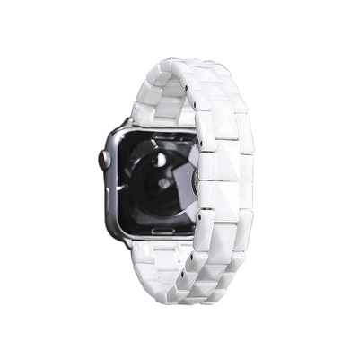 Curea ceramica compatibila cu Watch 46mm, Watch 3 45mm, Alb