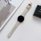 Curea piele compatibila cu Watch 46mm, Watch 3 46mm, Auriu