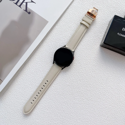 Curea piele compatibila cu Watch 46mm, Watch 3 46mm, Auriu