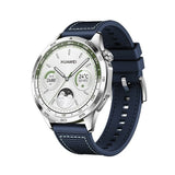 Curea silicon/textil compatibila cu Watch Series 3 42mm, Watch Series 4 44mm, Alb