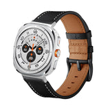 Curea piele compatibila cu Galaxy Watch Ultra 47mm, Gri