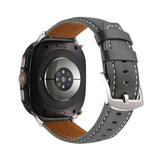 Curea piele compatibila cu Galaxy Watch Ultra 47mm, Gri