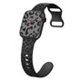Curea silicon compatibila cu Watch Series 3 42mm, Watch Series 4 44mm, Negru