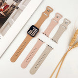 Curea silicon compatibila cu Watch Series 3 42mm, Watch Series 4 44mm, Negru