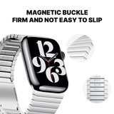Curea otel titan compatibila cu Watch Series 3 42mm, Watch Series 4 44mm, Argintiu