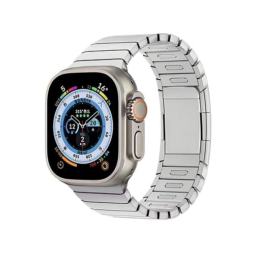 Curea otel titan compatibila cu Watch Series 3 42mm, Watch Series 4 44mm, Argintiu