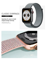 Curea COTECi nylon compatibila cu Watch Series 3 42mm, Watch Series 4 44mm, Alb