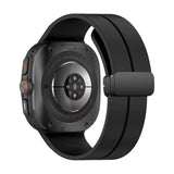 Curea silicon compatibila cu Samsung Watch Ultra 47mm, Negru