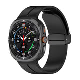 Curea silicon compatibila cu Samsung Watch Ultra 47mm, Negru