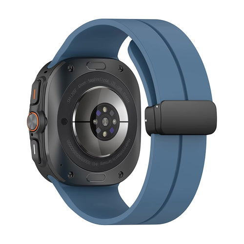 Curea silicon compatibila cu Samsung Watch Ultra 47mm, Alb